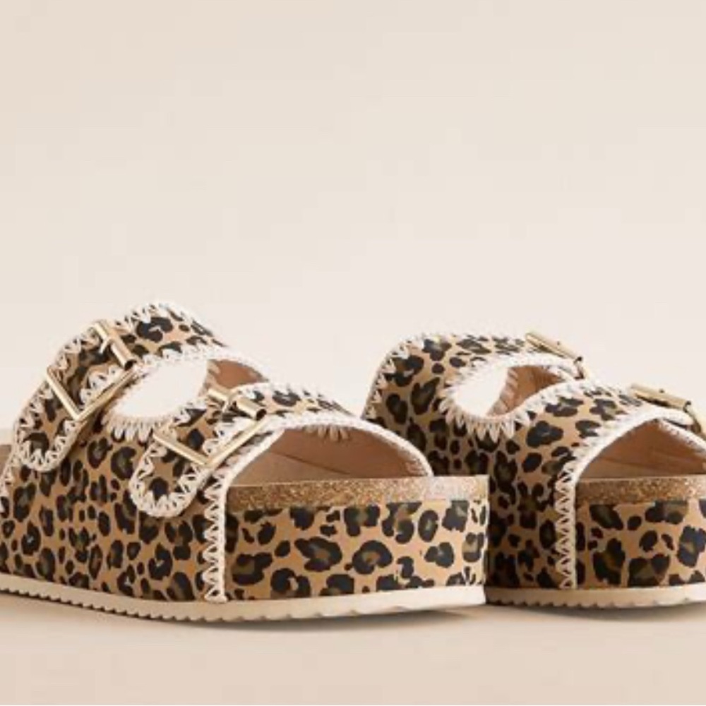 BUCKLE | Leopard Pattern Kids Sandals